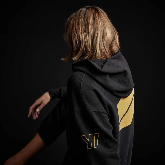 WOMEN James Perse SWEAT TOPSBOTTOMS YOSEMITE Graphic Pullover Hoodie Black