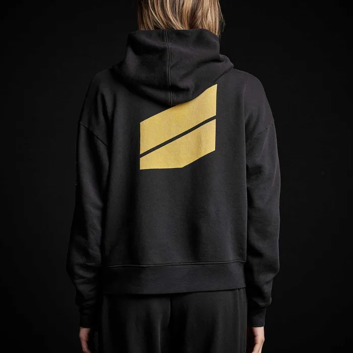 WOMEN James Perse SWEAT TOPSBOTTOMS YOSEMITE Graphic Pullover Hoodie Black