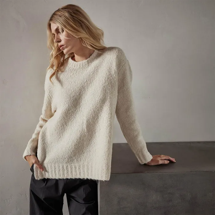 WOMEN James Perse SWEATERS Summit Sweater Bone