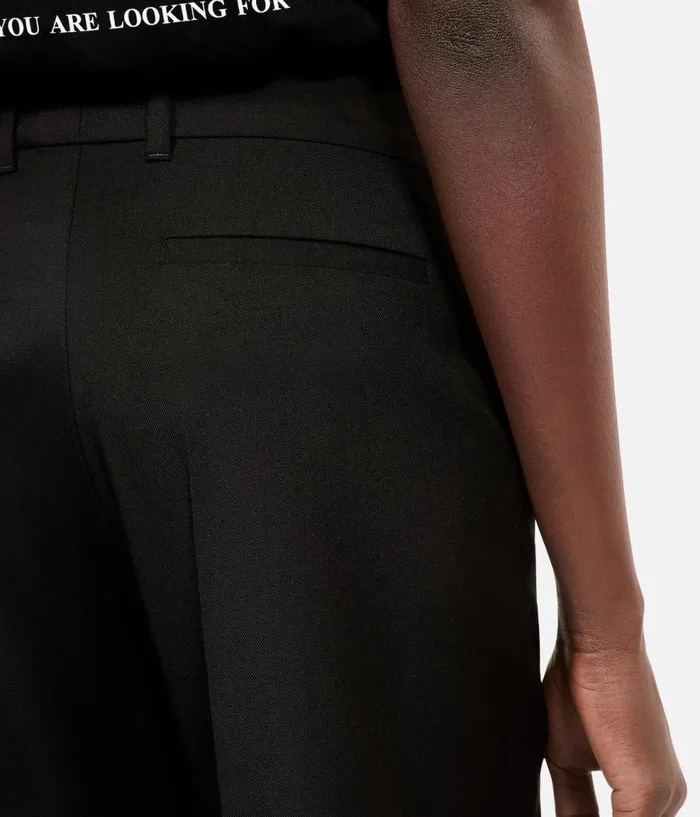 Women Jeans and Pants THE KOOPLES Black Wool Suit Trousers Straight Cut Women Jeans and Pants THE KOOPLES Black Wool Suit Trousers Straight Cut