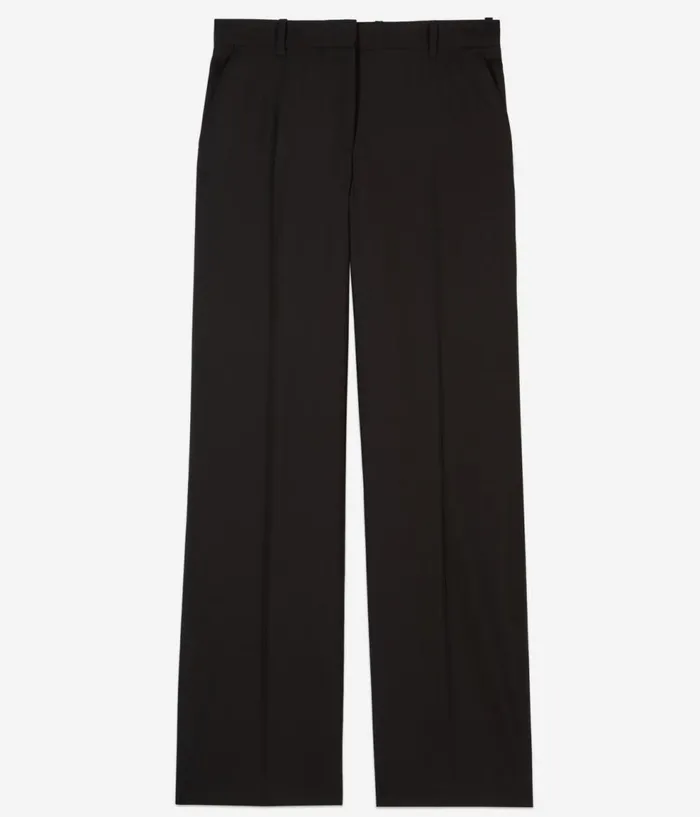 Women Jeans and Pants THE KOOPLES Black Wool Suit Trousers Straight Cut Women Jeans and Pants THE KOOPLES Black Wool Suit Trousers Straight Cut
