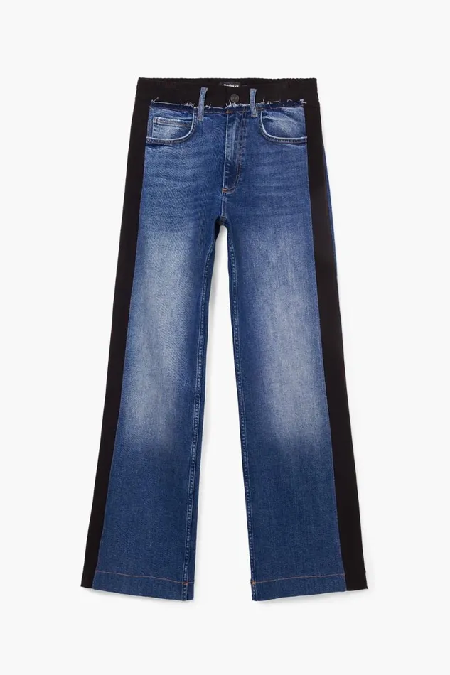 Women Jeans Desigual Combined Denim Pants