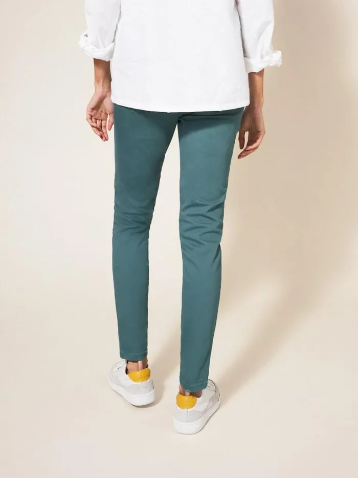 Women JEANS White Stuff Janey Skinny Leg Jegging Mid Teal