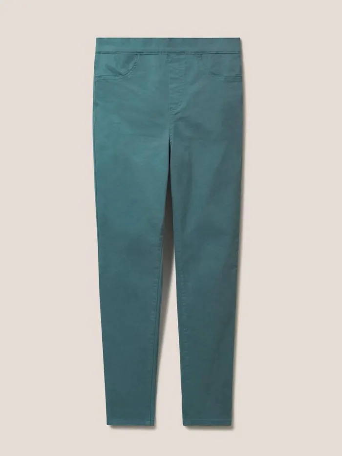 Women JEANS White Stuff Janey Skinny Leg Jegging Mid Teal