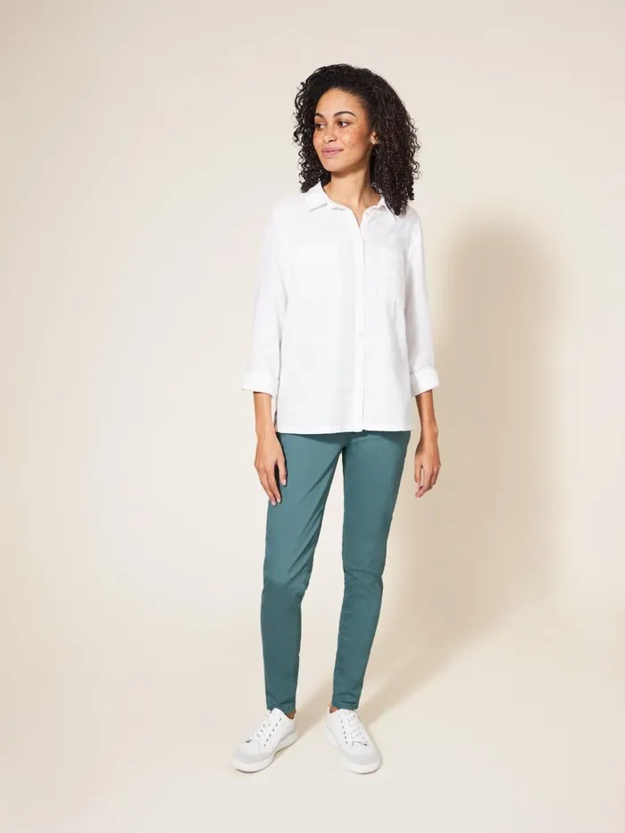 Women JEANS White Stuff Janey Skinny Leg Jegging Mid Teal