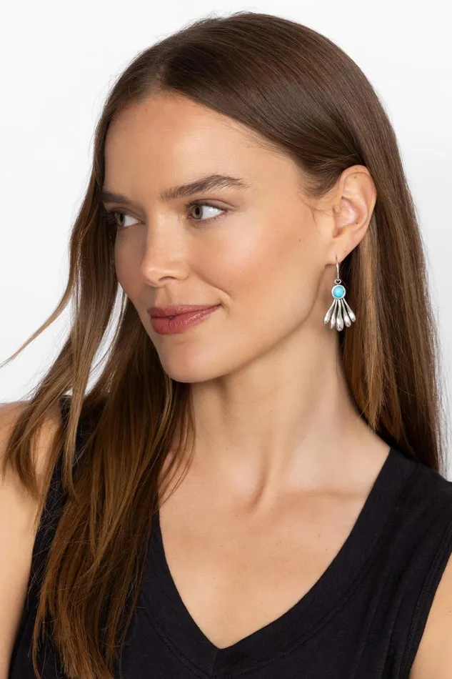 Women Jewelry Johnny Was TURQUOISE DANGLE EARRING Brass Women Jewelry Johnny Was TURQUOISE DANGLE EARRING Brass
