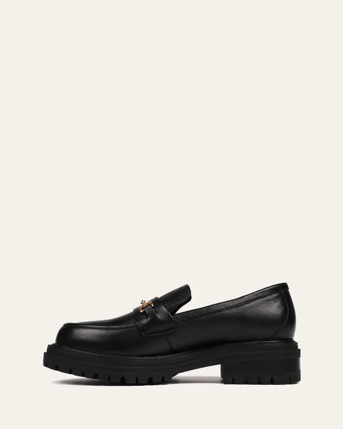 Women jomercer Brixton loafers black leather LACE UP and LOAFERS