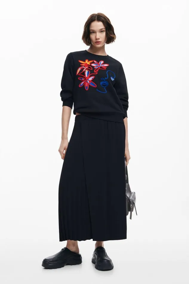 Women Jumpers Desigual Arty Print Sweatshirt