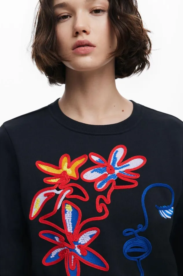 Women Jumpers Desigual Arty Print Sweatshirt