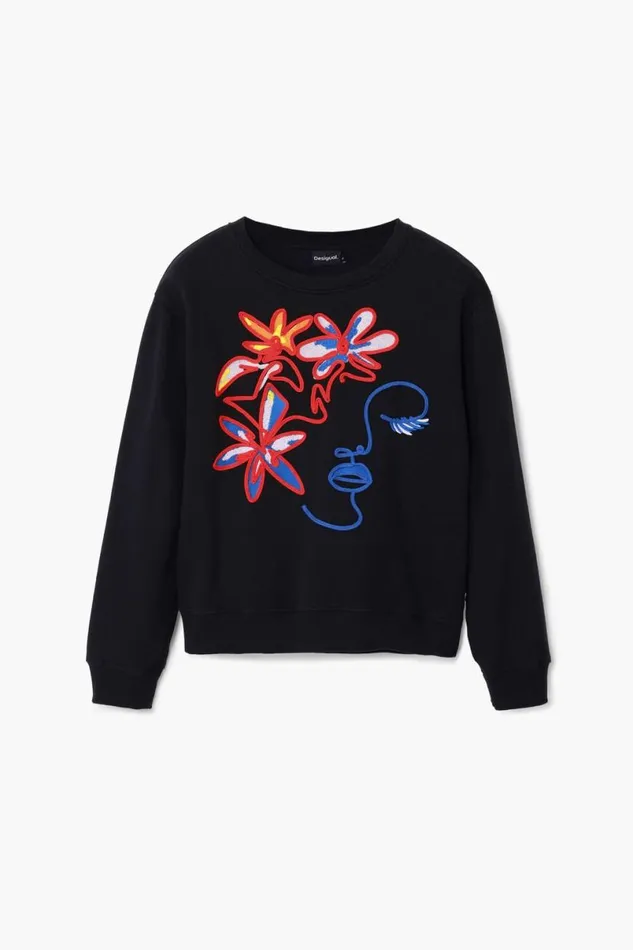 Women Jumpers Desigual Arty Print Sweatshirt