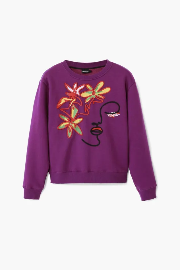 Women Jumpers Desigual Arty Print Sweatshirt