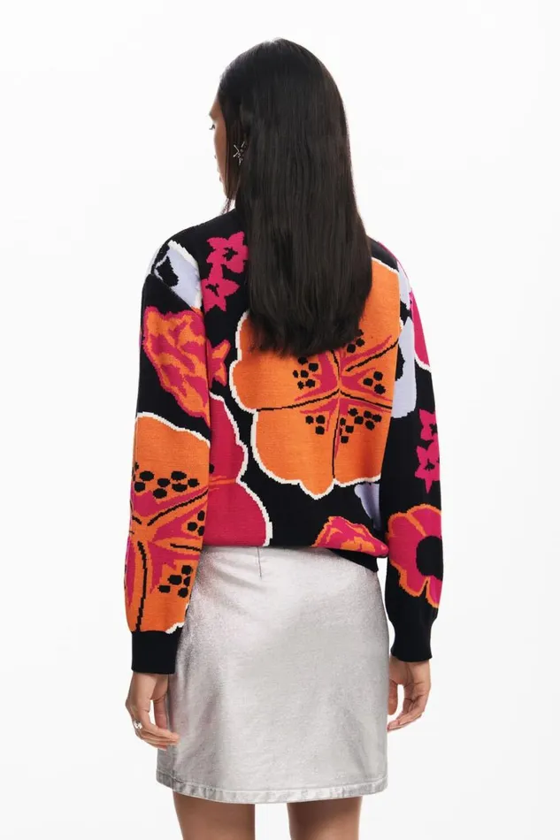 Women Jumpers Desigual Floral Sweater