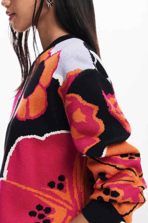 Women Jumpers Desigual Floral Sweater