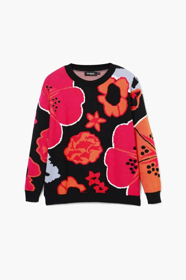 Women Jumpers Desigual Floral Sweater