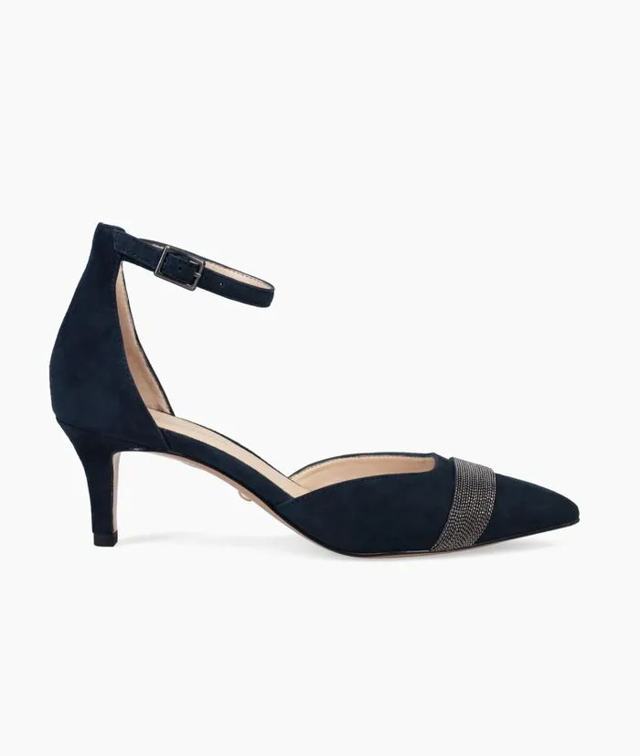 Women Kelda Low Heel 8211 Midnight Pelle Moda Low Heels