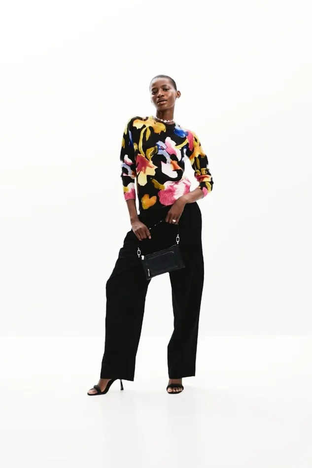 WomenKids Jumpers Desigual Arty Flower Sweater