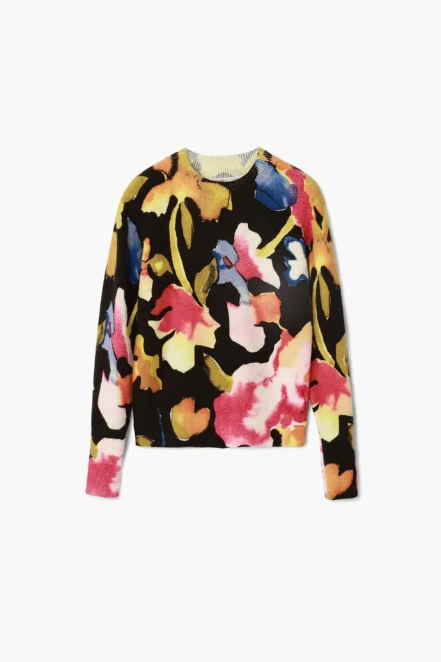 WomenKids Jumpers Desigual Arty Flower Sweater