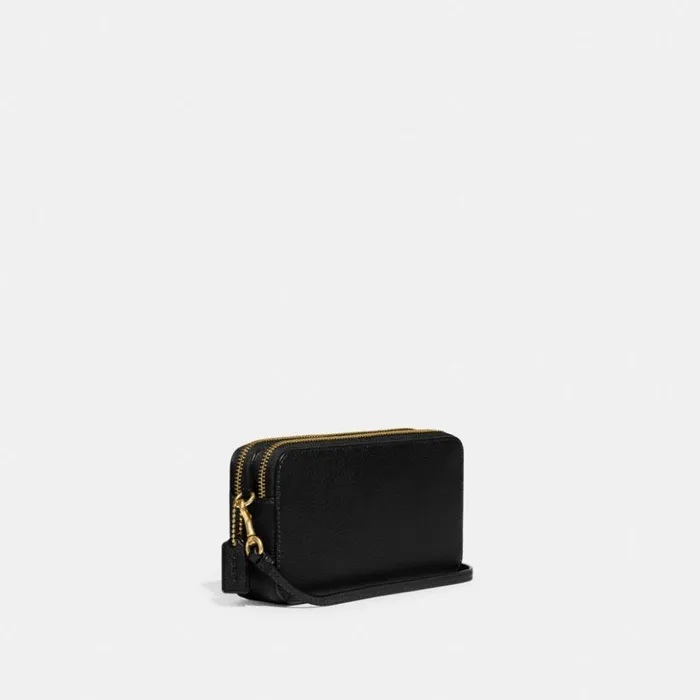 Women Kira Crossbody Brassblack Coach Crossbody Wallets