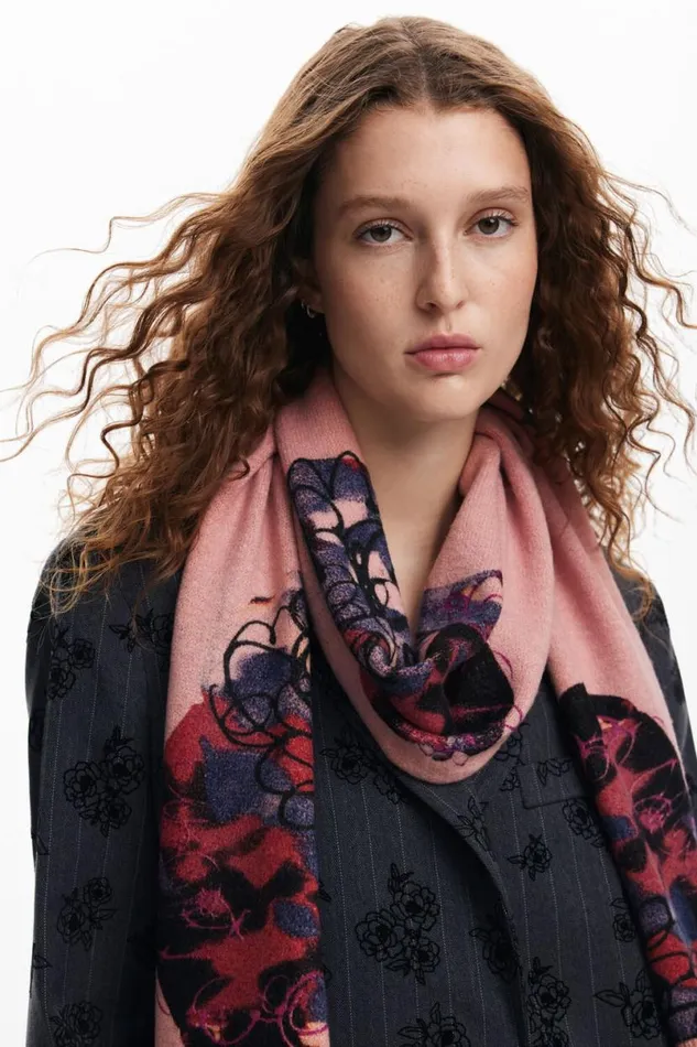 Women Knitwear Desigual Long Scarf M Christian Lacroix