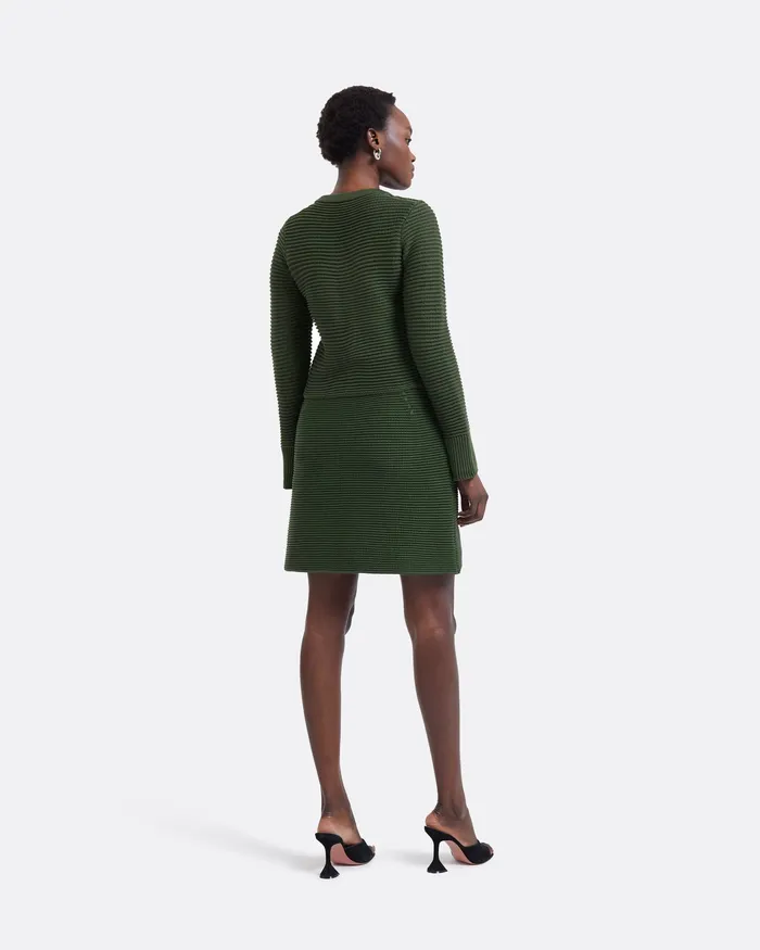 Women Knitwear Safiyaa Karlotta Olive Crochet Jacket Olive