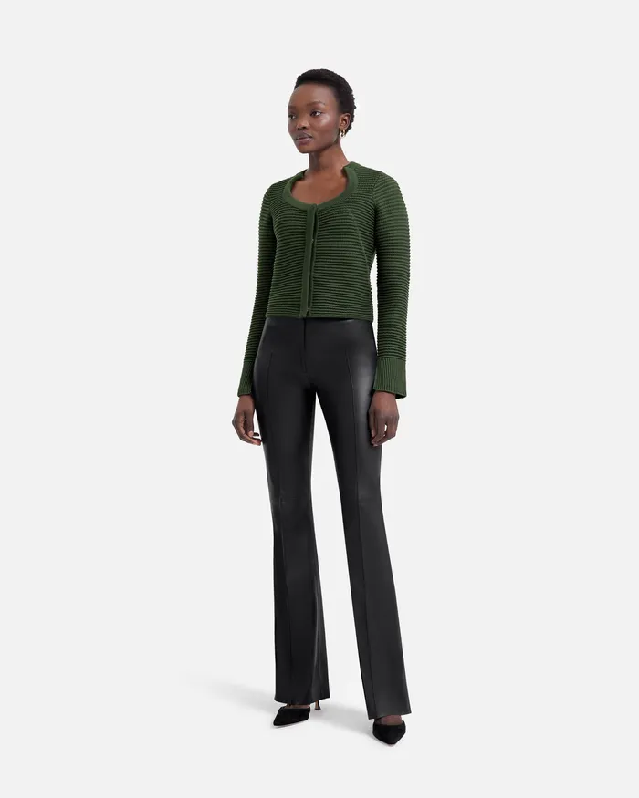 Women Knitwear Safiyaa Karlotta Olive Crochet Jacket Olive