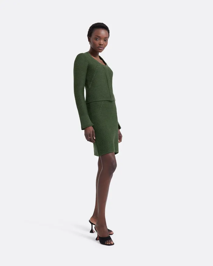 Women Knitwear Safiyaa Karlotta Olive Crochet Jacket Olive