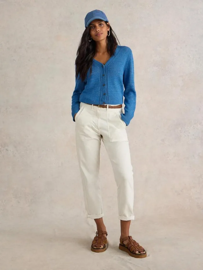 Women KNITWEAR White Stuff HEATHER JUMPER Mid Blue