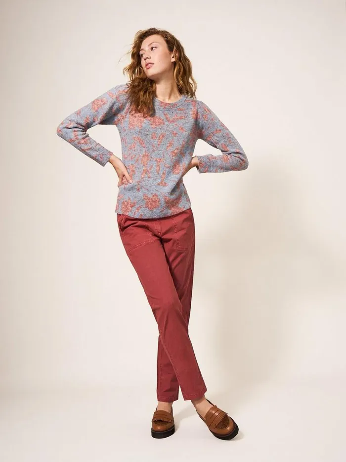 Women KNITWEAR White Stuff JULIE JUMPER Red Multi