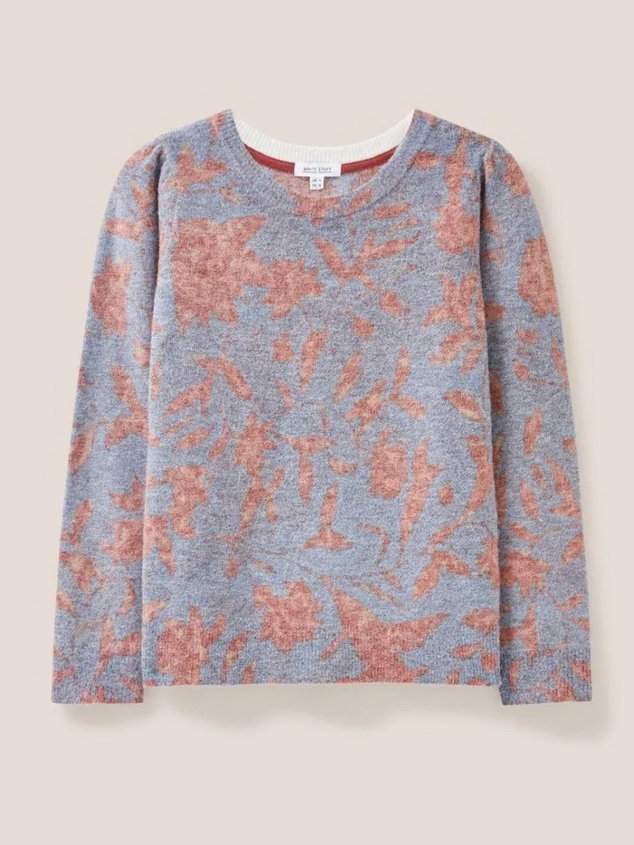 Women KNITWEAR White Stuff JULIE JUMPER Red Multi