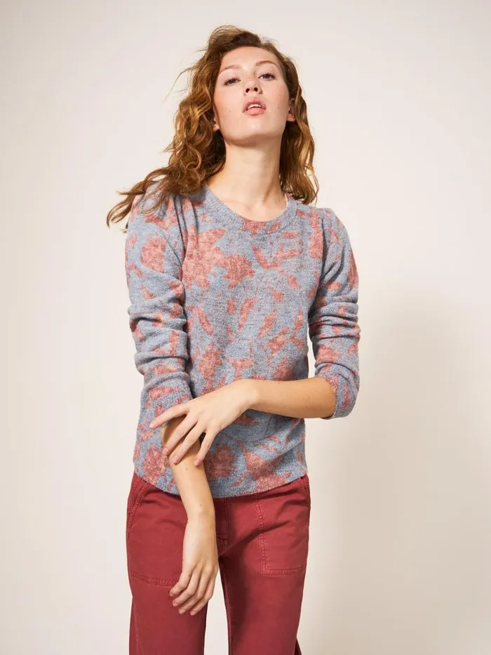 Women KNITWEAR White Stuff JULIE JUMPER Red Multi