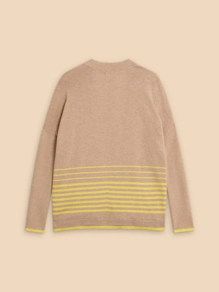 Women KNITWEAR White Stuff LILY LONGLINE CARDI Natural Multi Women KNITWEAR White Stuff LILY LONGLINE CARDI Natural Multi