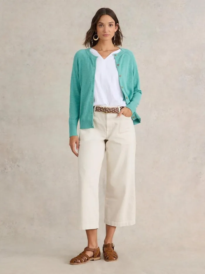 Women KNITWEAR White Stuff LULU KNIT CARDI Mid Teal
