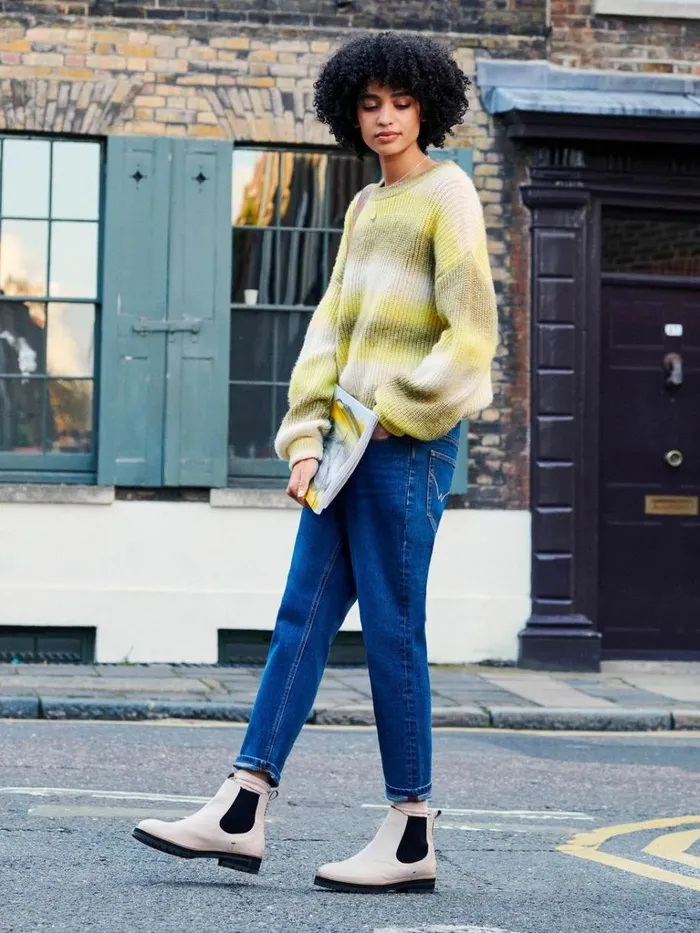 Women KNITWEAR White Stuff SPRING SPACEDYE JUMPER Green Multi