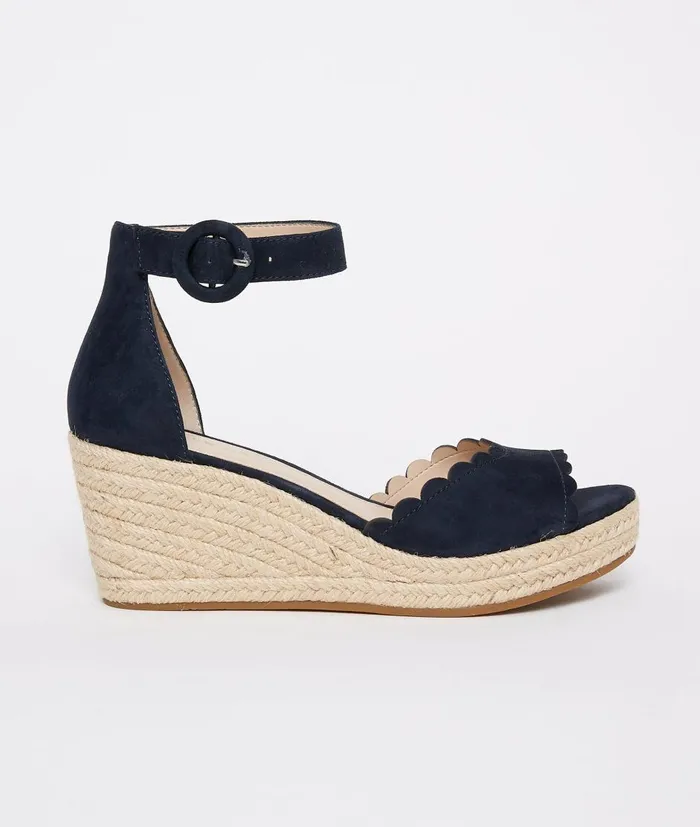 Women Krisa Wedge 8211 Midnight Pelle Moda Wedges