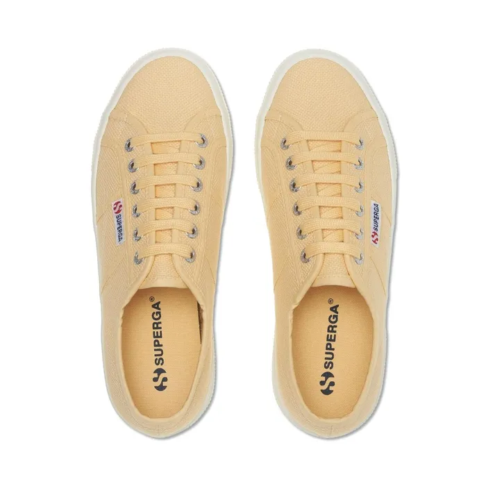 Women Lady Shoes Unisex 2740 PLATFORM Wedge YELLOW LTFAVORIO Superga Platform