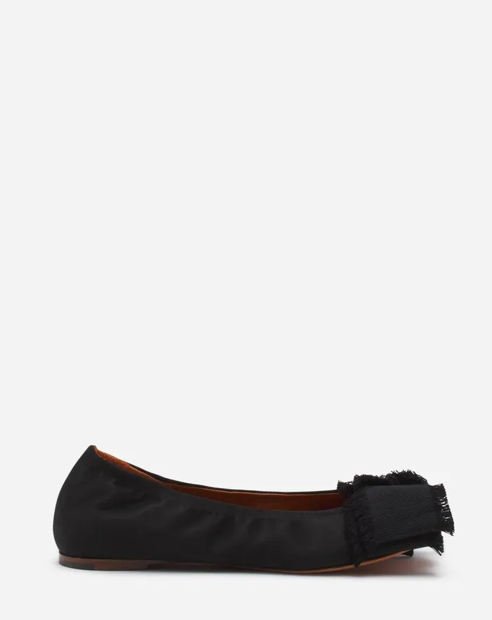 Women Lanvin Ballerinas Ballerina Flat With A Satin Bow Black