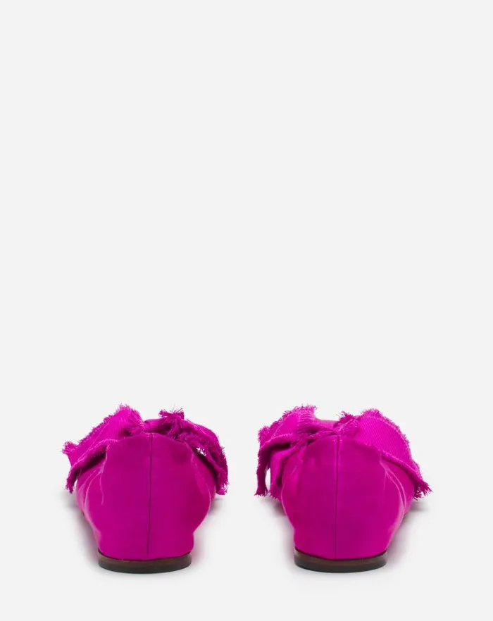 Women Lanvin Ballerinas Ballerina Flat With A Satin Bow Fuchsia