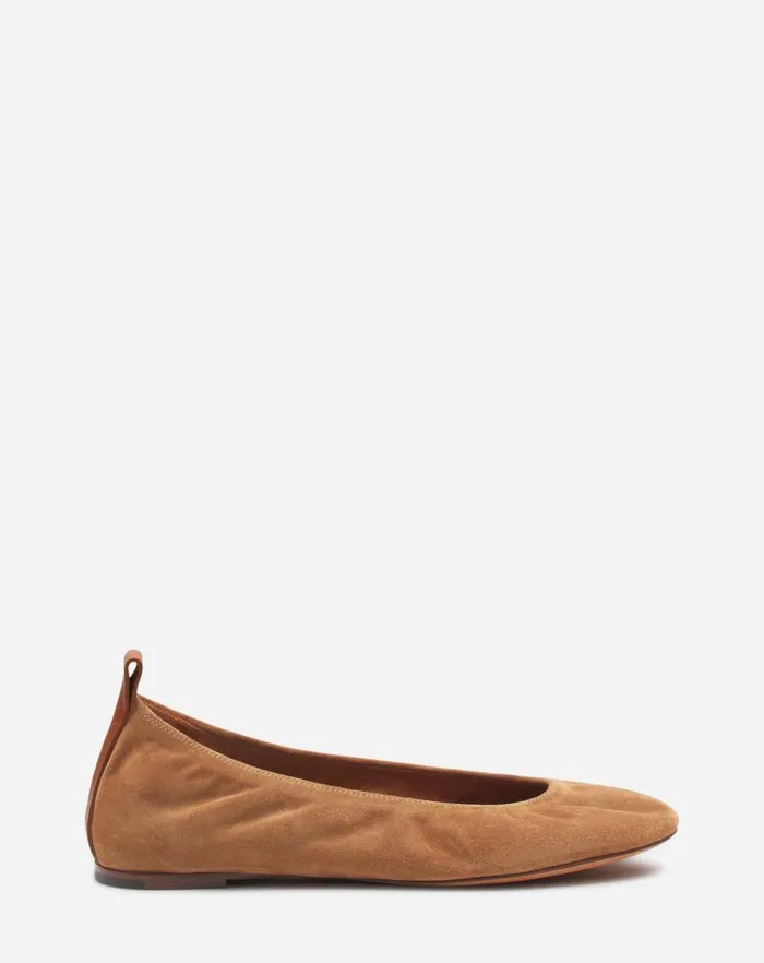 Women Lanvin Ballerinas The Suede Ballerina Flat Brown