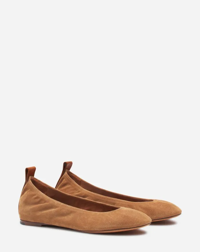 Women Lanvin Ballerinas The Suede Ballerina Flat Brown