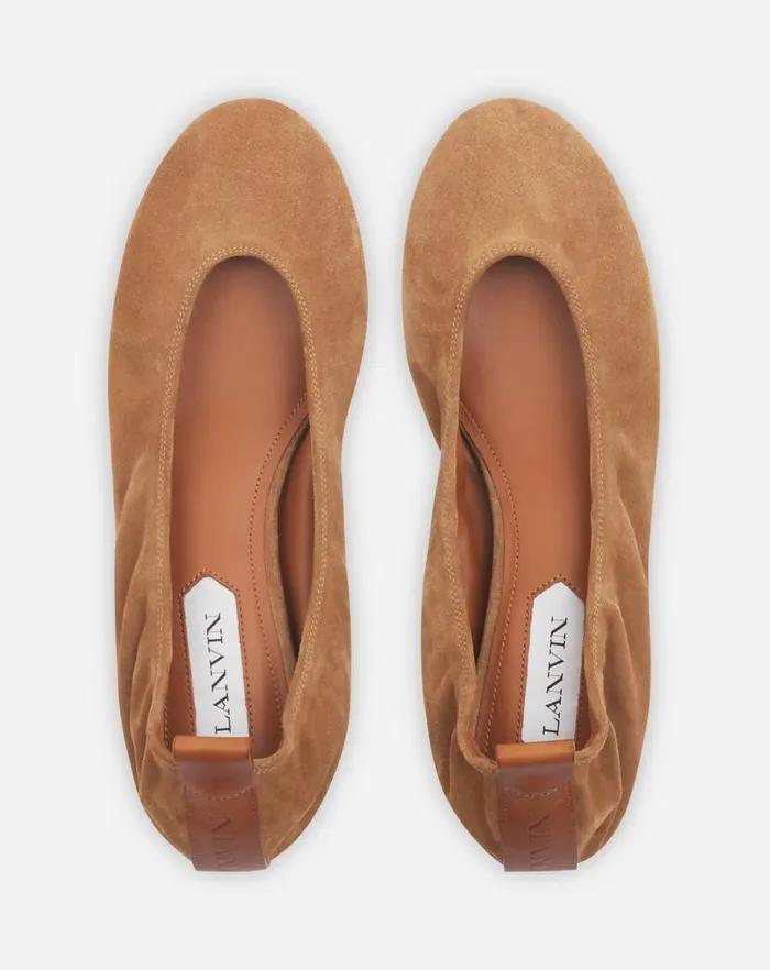 Women Lanvin Ballerinas The Suede Ballerina Flat Brown