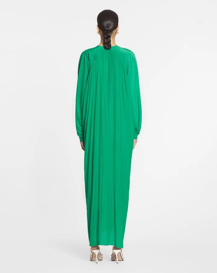 Women Lanvin Dresses Caftan Dress Emerald Green