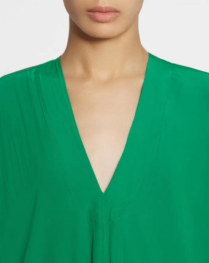 Women Lanvin Dresses Caftan Dress Emerald Green
