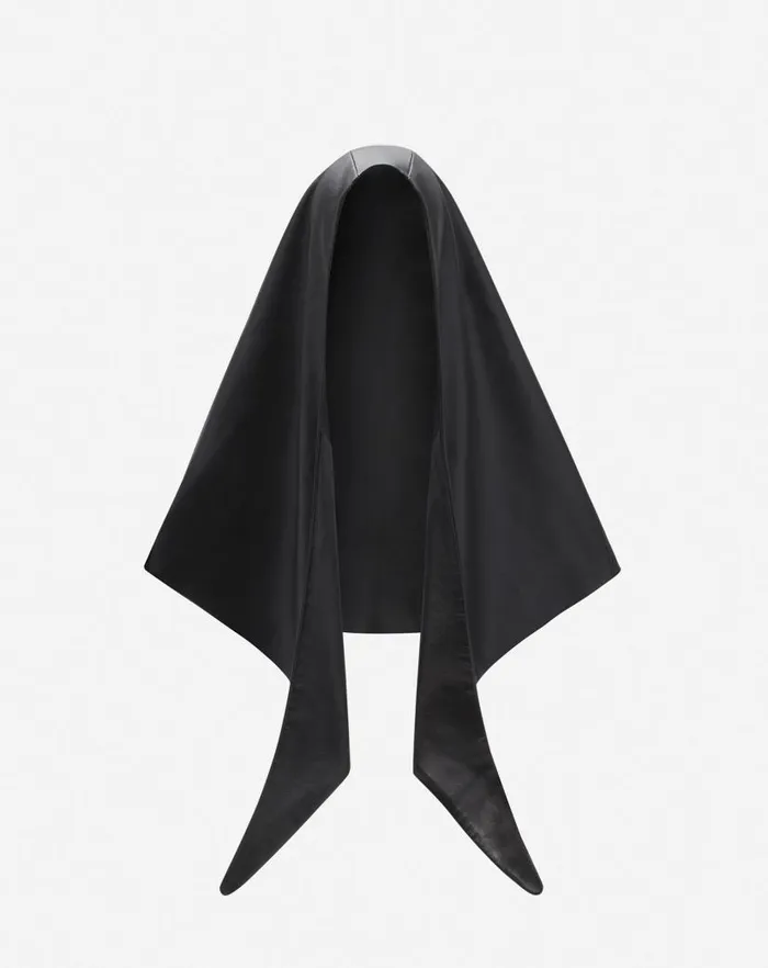 Women Lanvin Hats Lanvin X Future Leather Hood Black