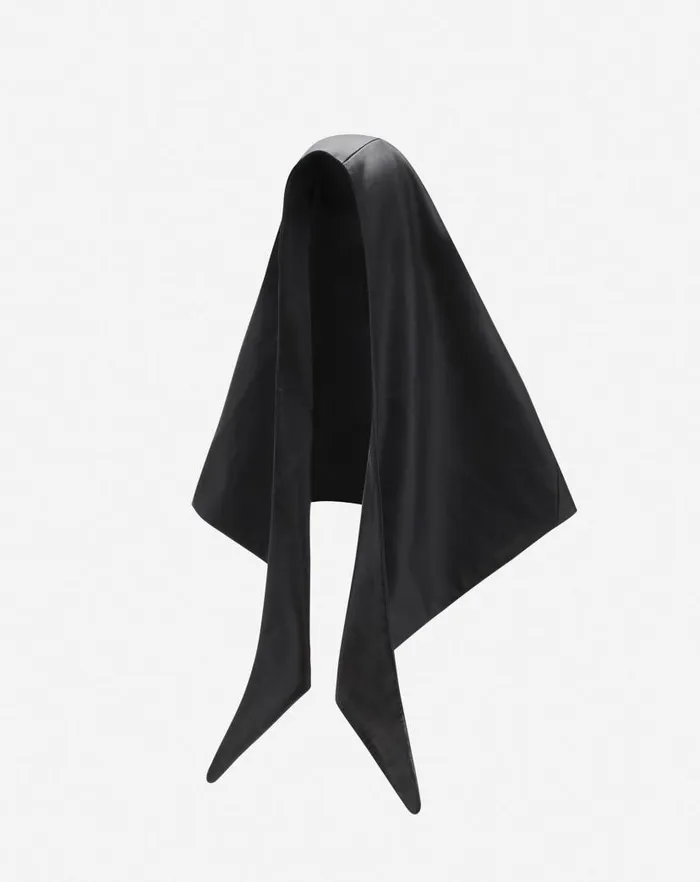 Women Lanvin Hats Lanvin X Future Leather Hood Black Women Lanvin Hats Lanvin X Future Leather Hood Black