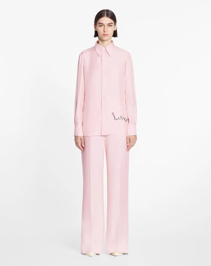 Women Lanvin Knitwear Classic Fluid Shirt Ros Women Lanvin Knitwear Classic Fluid Shirt Ros