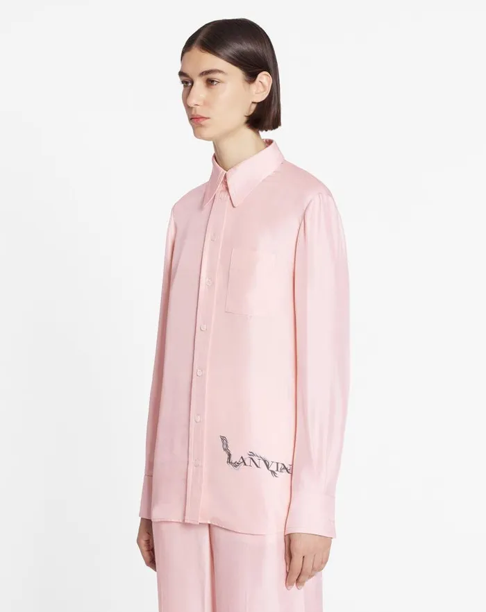 Women Lanvin Knitwear Classic Fluid Shirt Ros Women Lanvin Knitwear Classic Fluid Shirt Ros