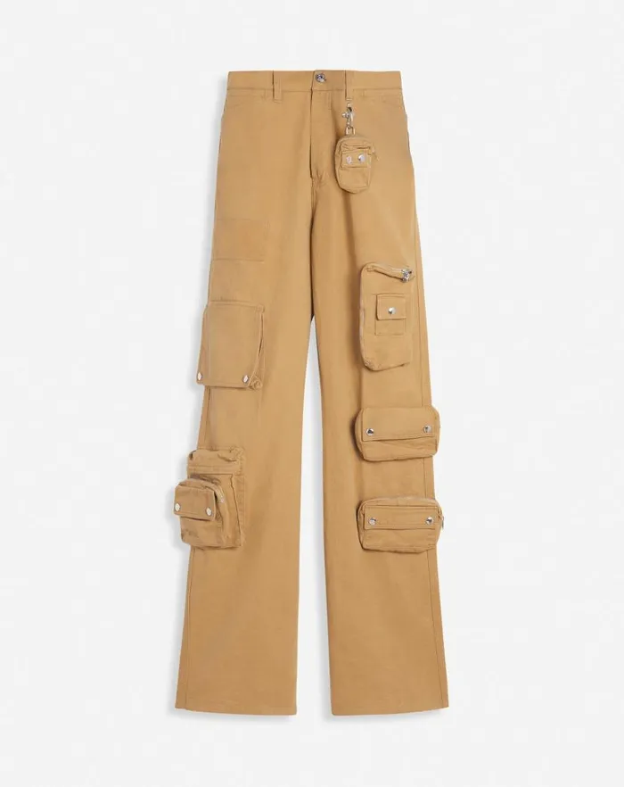 Women Lanvin Pants Lanvin X Future Wideleg Utility Pants Sand