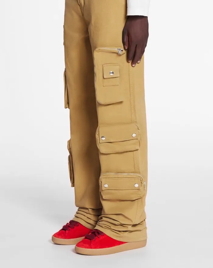 Women Lanvin Pants Lanvin X Future Wideleg Utility Pants Sand Women Lanvin Pants Lanvin X Future Wideleg Utility Pants Sand
