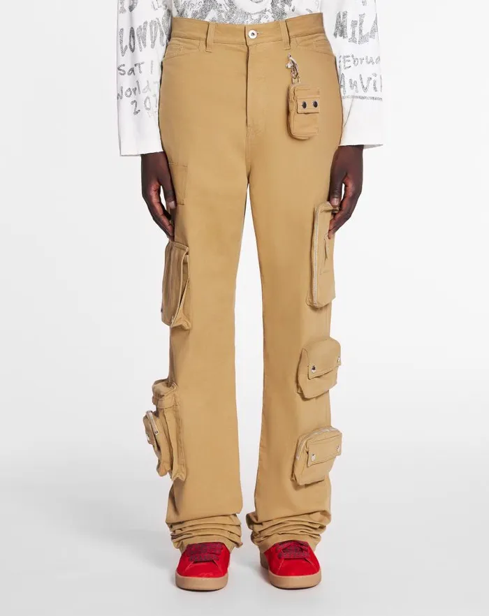 Women Lanvin Pants Lanvin X Future Wideleg Utility Pants Sand Women Lanvin Pants Lanvin X Future Wideleg Utility Pants Sand