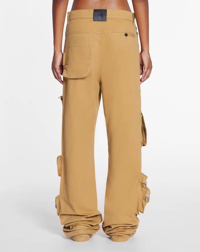 Women Lanvin Pants Lanvin X Future Wideleg Utility Pants Sand Women Lanvin Pants Lanvin X Future Wideleg Utility Pants Sand
